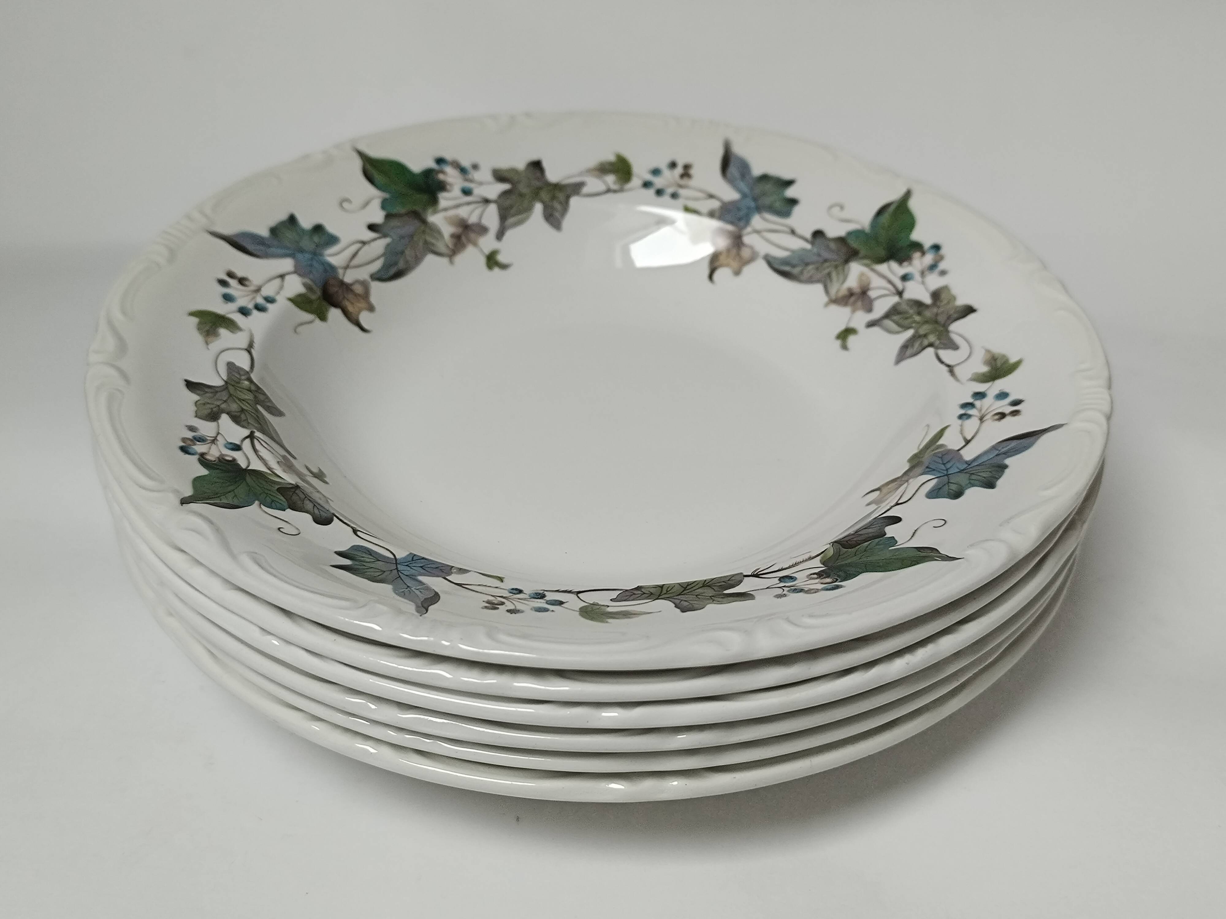 Royal China Vigo porcelain soup plates
