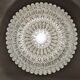 XL dome suspension in blown glass, Italy circa 1960