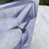 Crystal ashtray 1930 lilac color