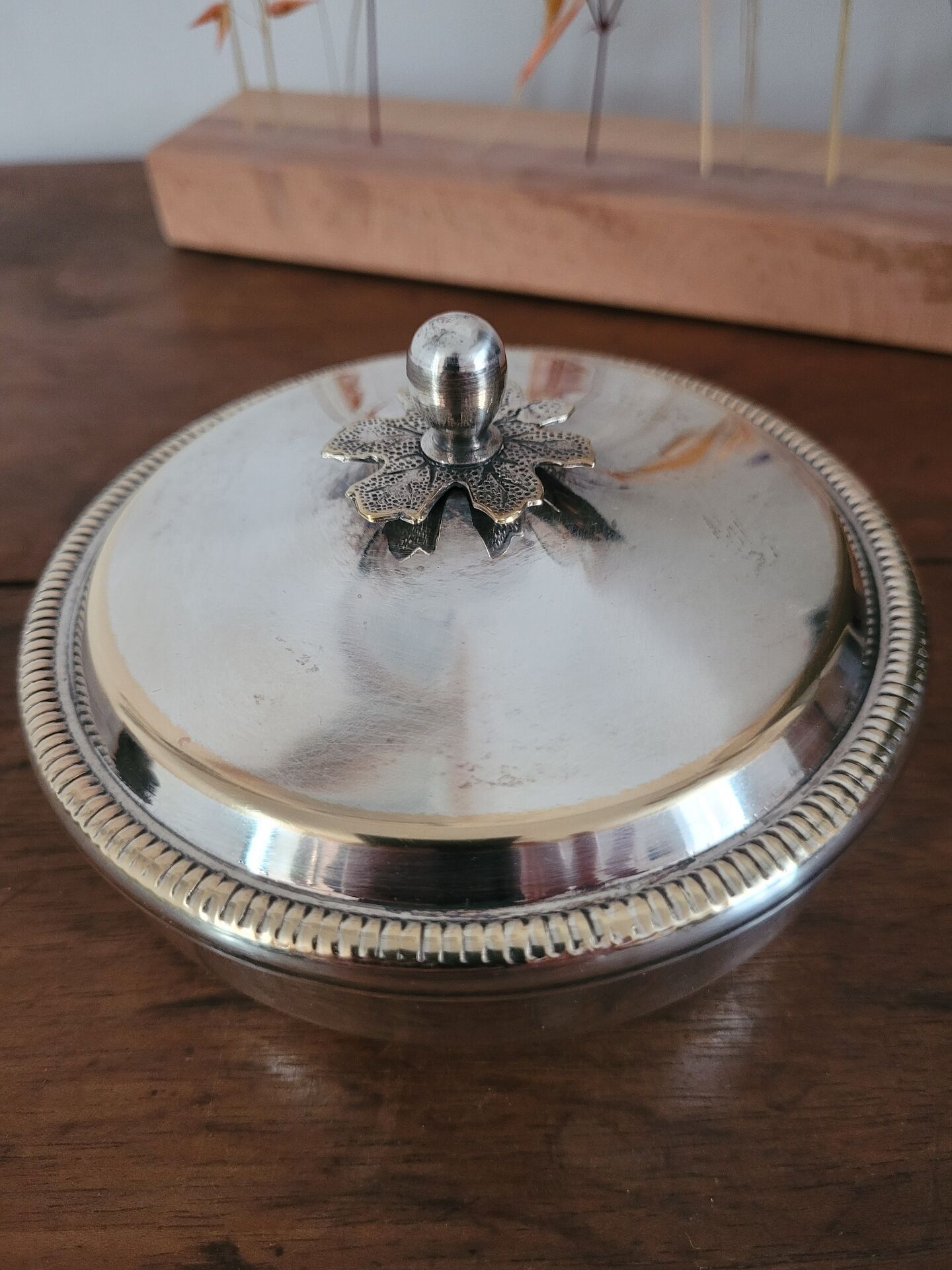 Silver sugar bowl Bossi Silverplate Italy