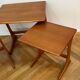 Scandinavian teak nesting tables