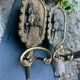 2 vintage brass coat hooks
