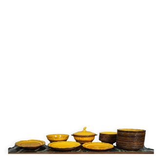 vintage ceramic tableware in yellow – Faience from Haute Provence