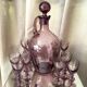 Liquor or drop service in hartzwiller crystal of purple color