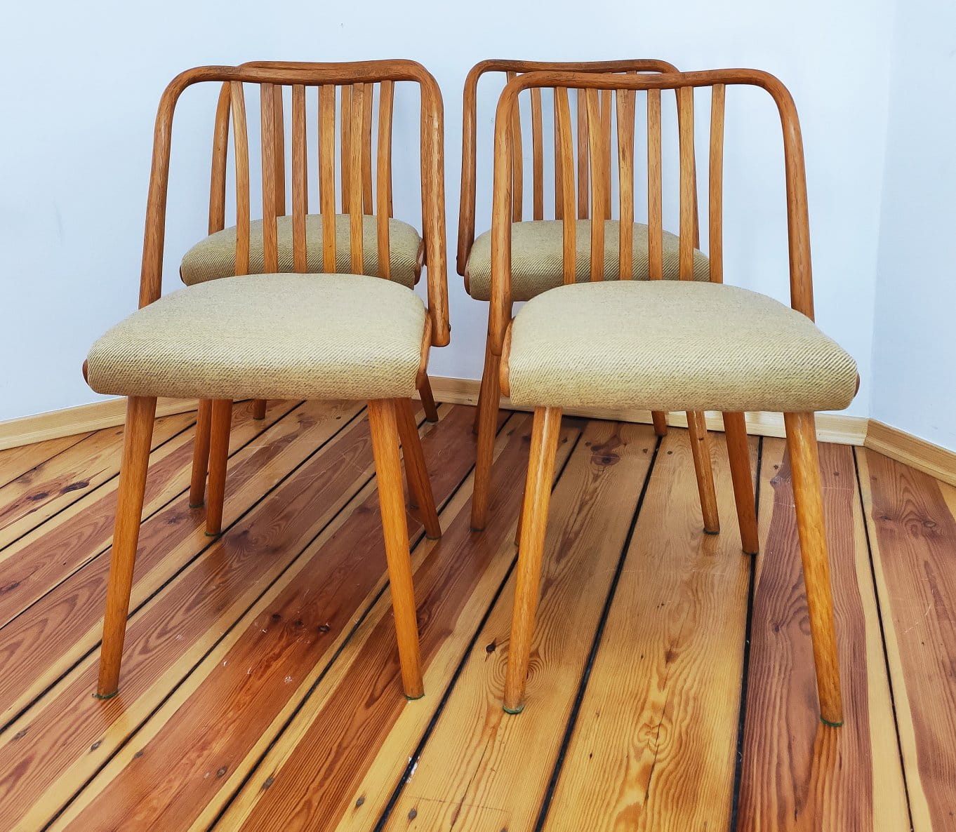 Set of Four Chairs by A. Suman for Tatra Nabytok, Czechoslovakia, 1960s
