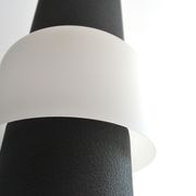 Suspension Louis Kalff chandelier metal opaline 50s