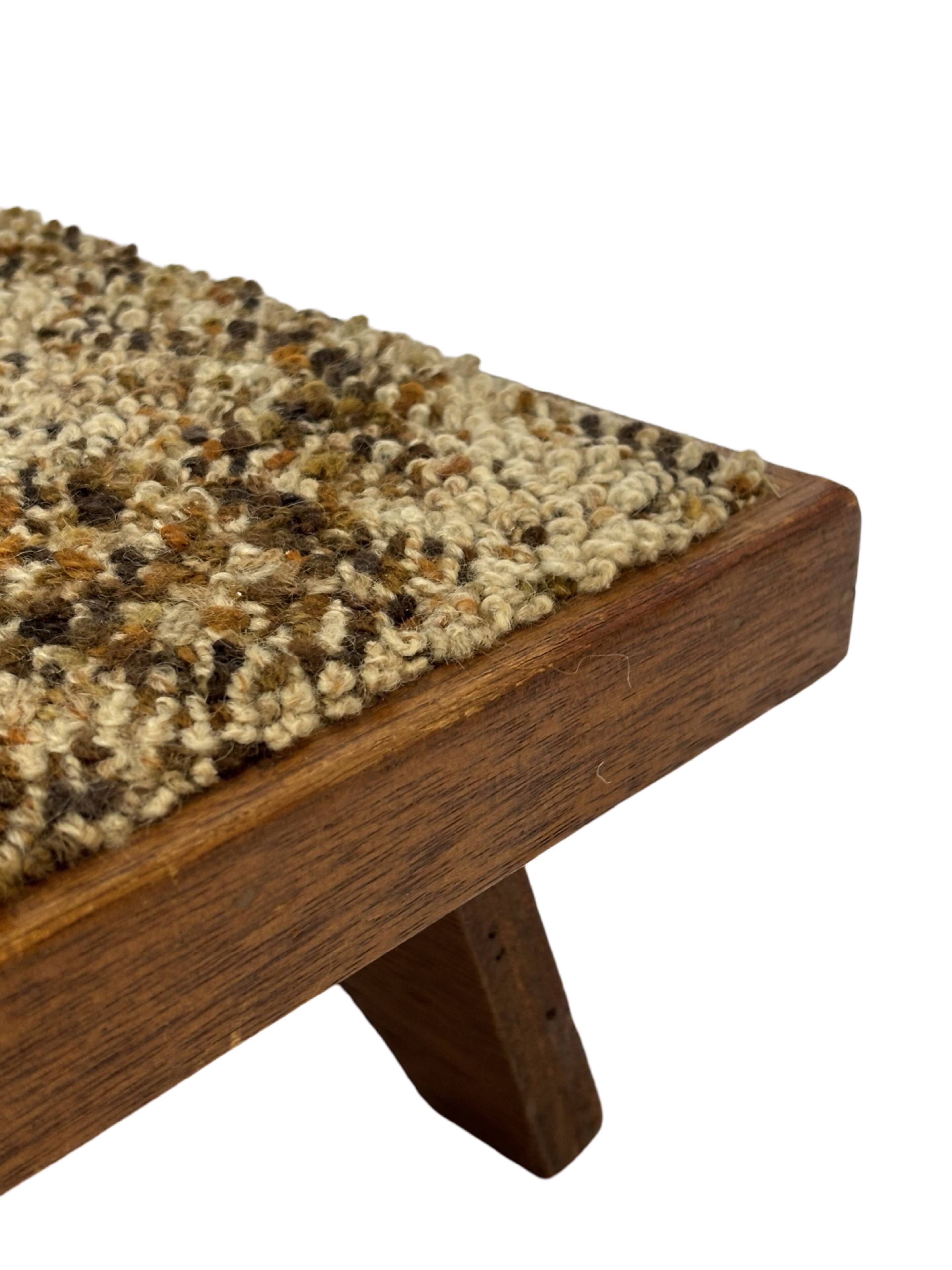 Vintage footstool 60's minimal stool low model