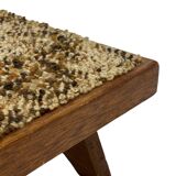 Vintage footstool 60's minimal stool low model