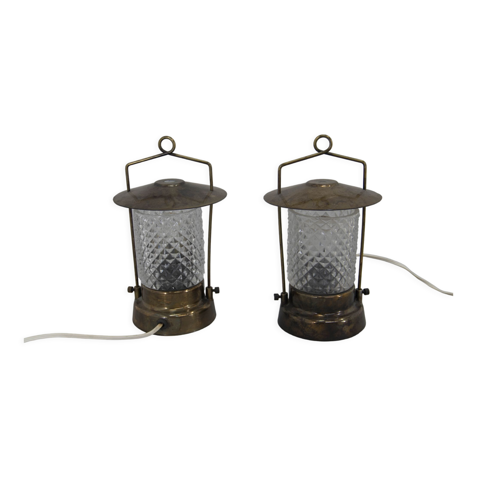 Set of Two Table Lamps, Czechoslovakia, 1970s