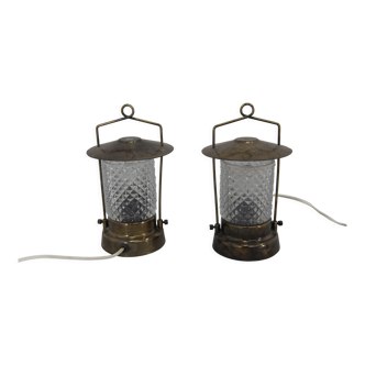 Set of Two Table Lamps, Czechoslovakia, 1970s