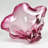 Bol en verre artistique vintage de Josef Hospodka pour Chribska Glassworks, années 1960