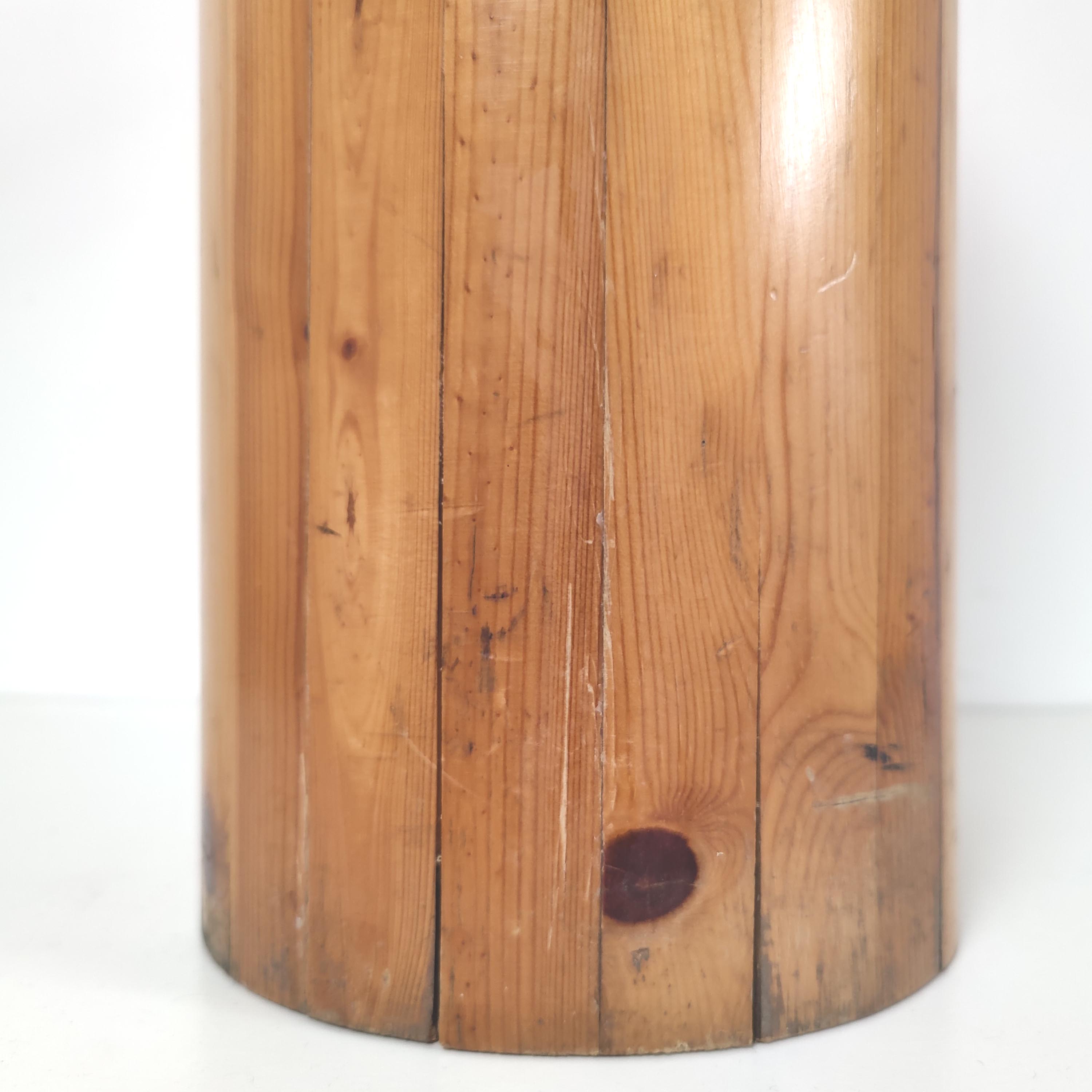 Vintage solid pine umbrella rack