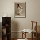 Kinfolk x alium archive art print dans cadre en chêne foncé et verre de haute qualité