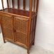 Buffet vintage bois et cannage rotin