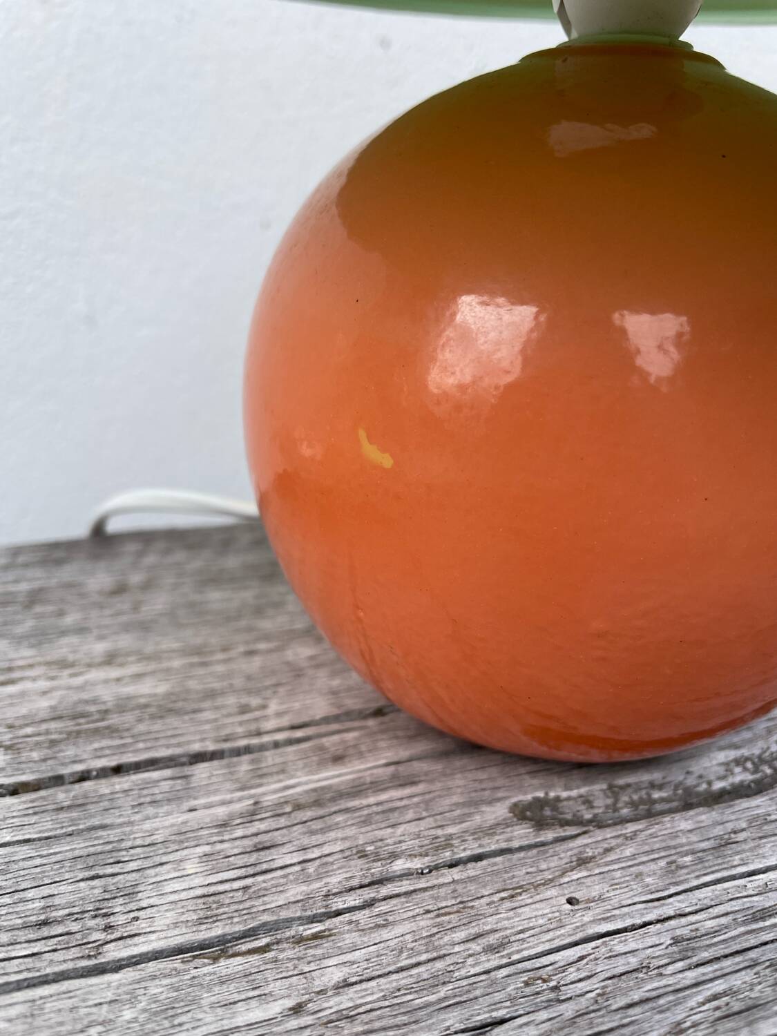 Two-tone ceramic bedside lamp 1980