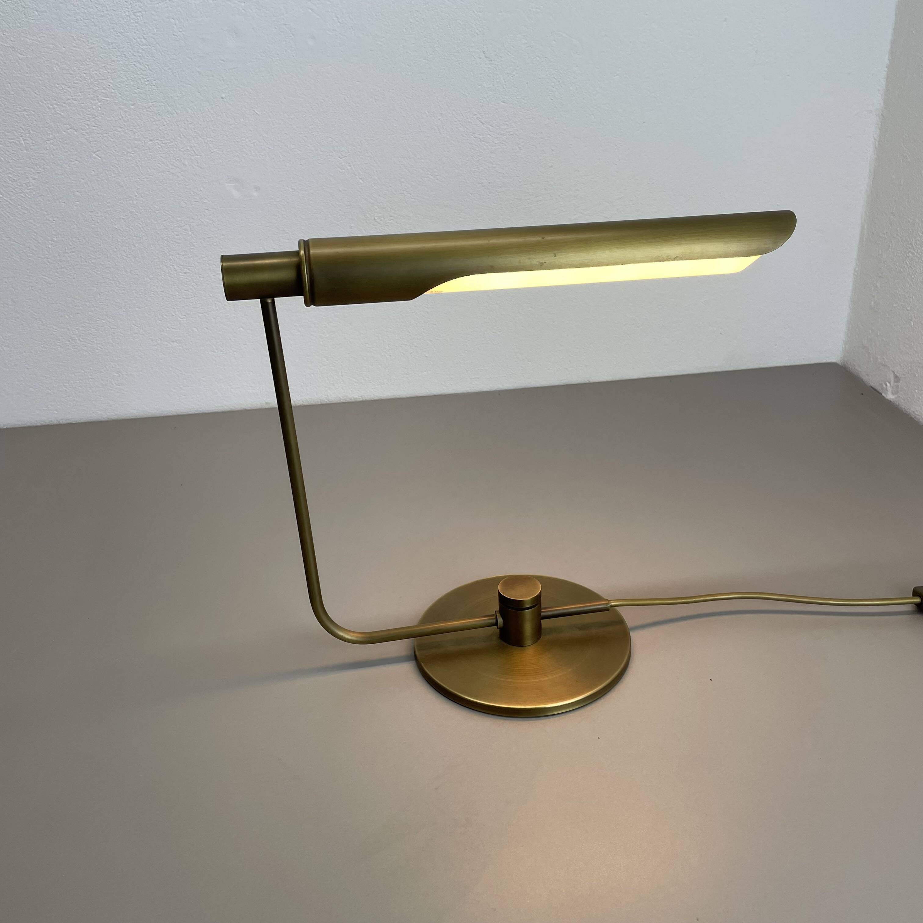 brass table Light by Rosemarie and Rico Baltensweiler attrib., Switzerland 1970s