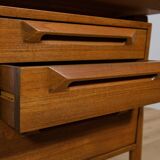 Mid-Century Teak Desk by I.B Kofod-Larsen for Seffle Möbelfabrik, Sweden, 1950s
