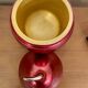 Poire à glaçons XL en métal rouge années 70
