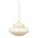 Suspension en verre opale blanc