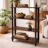 Antique shelf with twisted columns – late 19th century