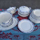 Creil and Montereau earthenware tableware service