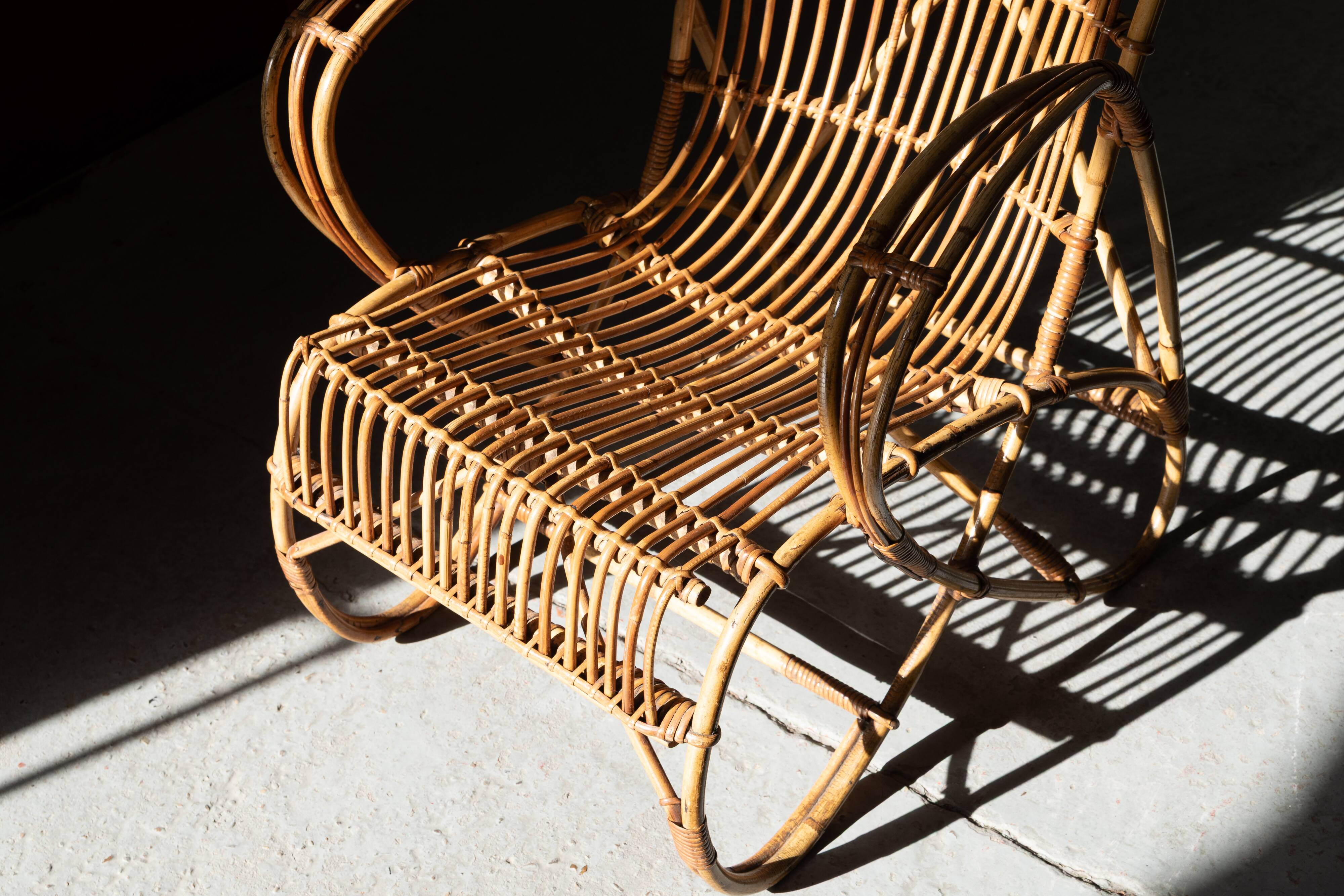 Chaise esy en rotin 'RB2' par Rosé Noordwolde