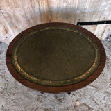 Fifth wheel side table violin wood vintage waffle tray