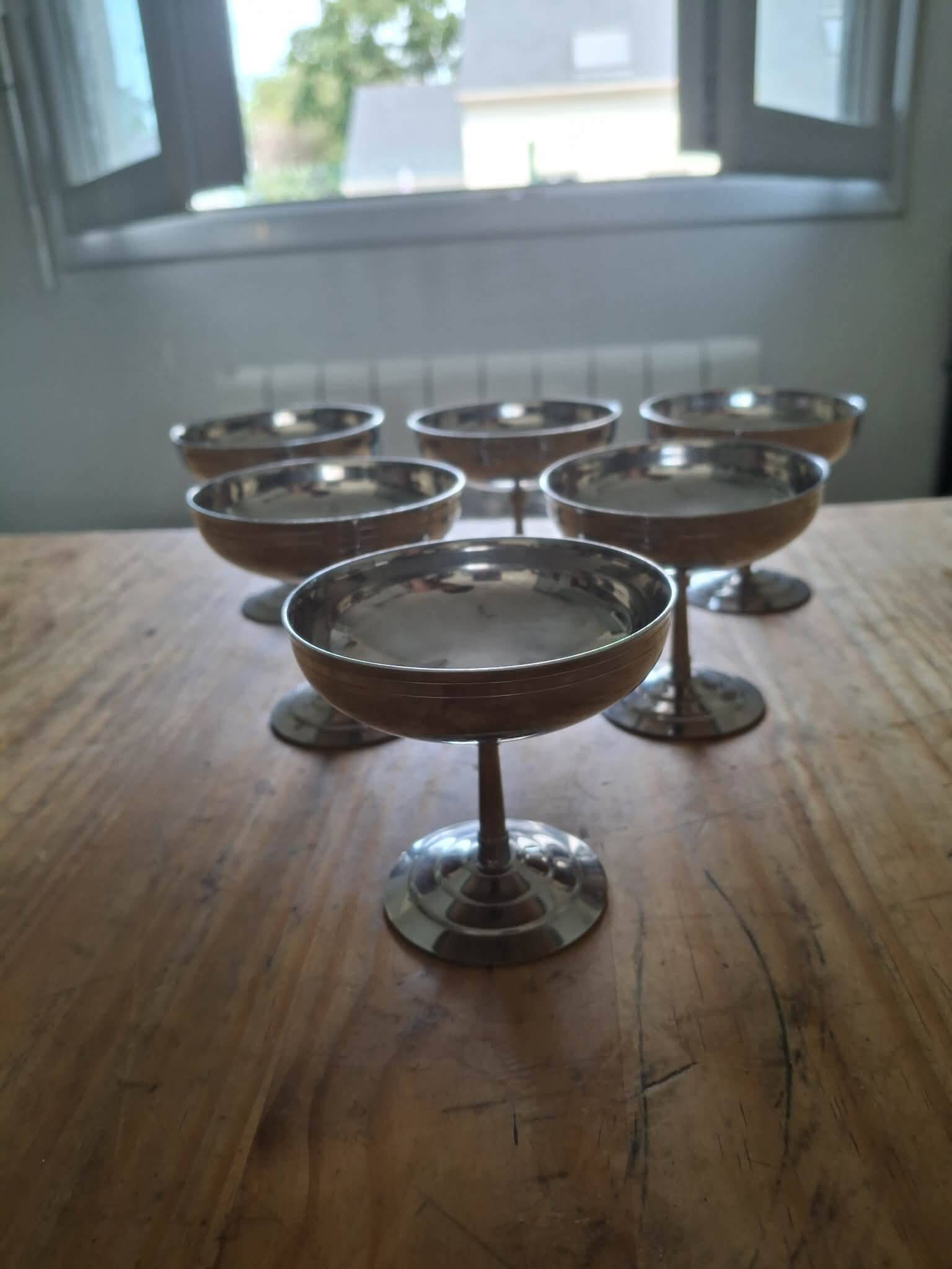 Stainless steel ice cream bowls 18/10 – Létang & Rémy, France Stainless steel ice cream bowls