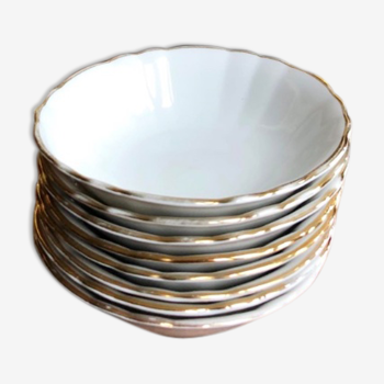Gold porcelain cups