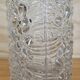 Vintage glass vase bubble texture (Hermanova Hut, 1968)