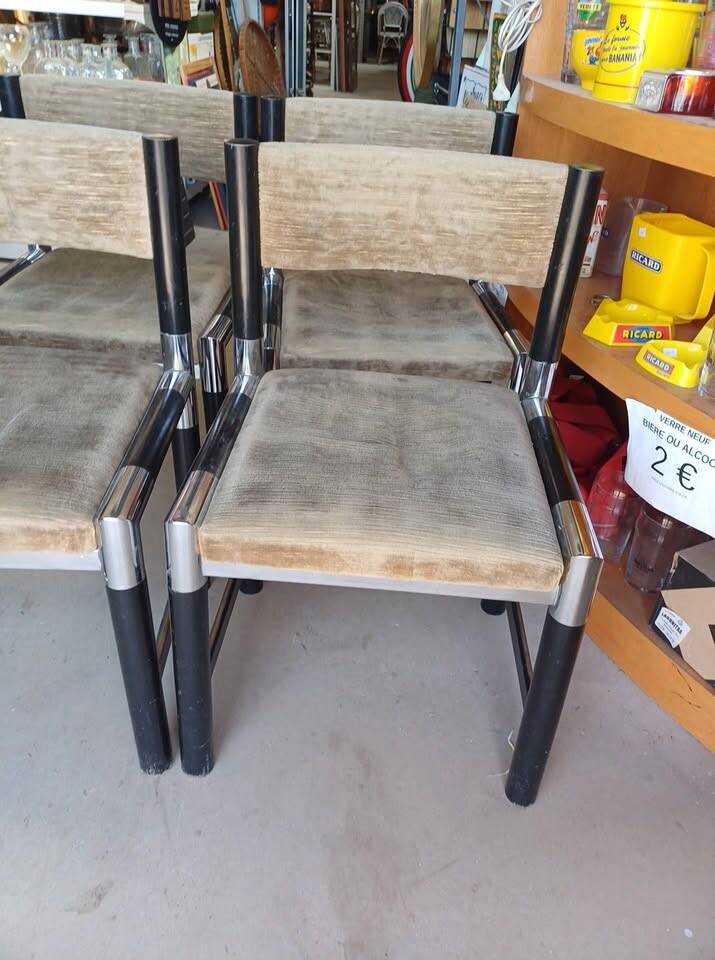 4 Vintage 70s Chairs