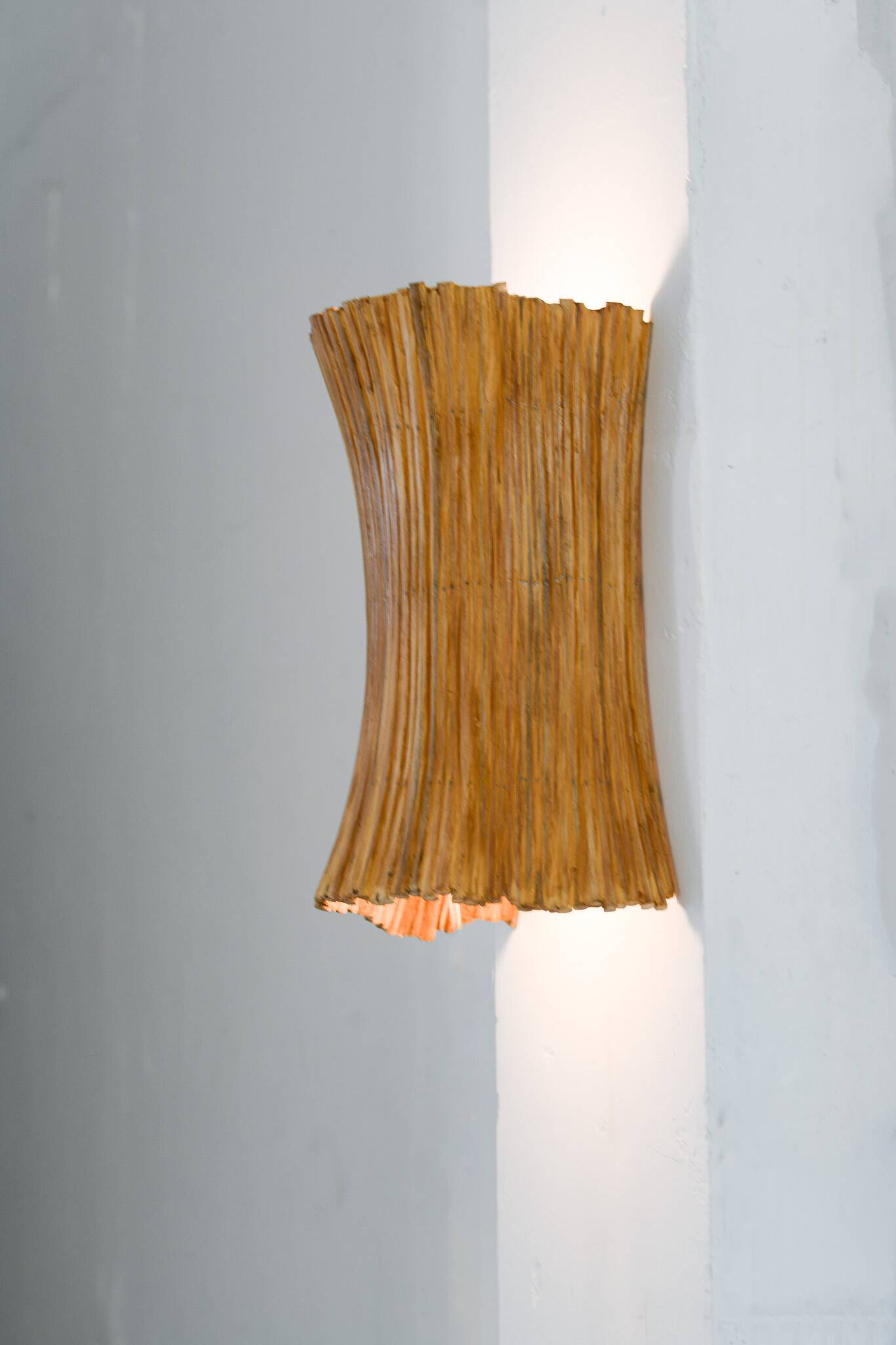 Applique murale en rotin