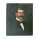 Portrait of a man era 1900 signed