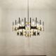 Large Italian Brutalist Chandelier by Gaetano Sciolari