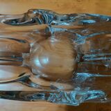 Crystal plate/sculpture "Cristallerie Lorraine" from the 60s/70s.