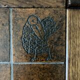 Wooden and ceramic coffee table, Jacques Blin design 1950