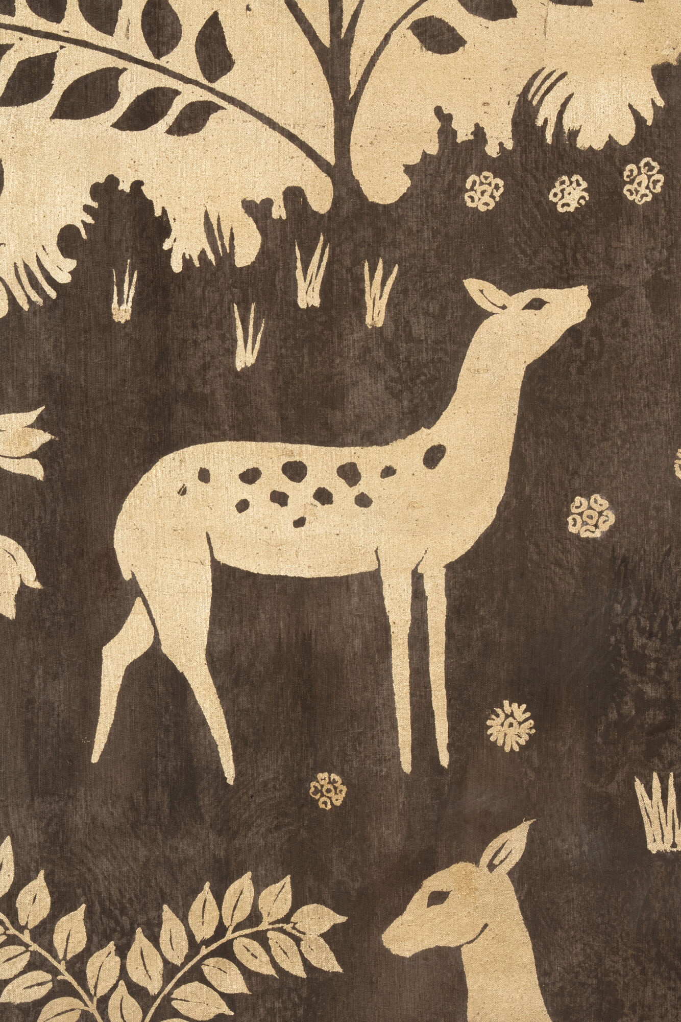 Toile peinte, Biches, Travail contemporain