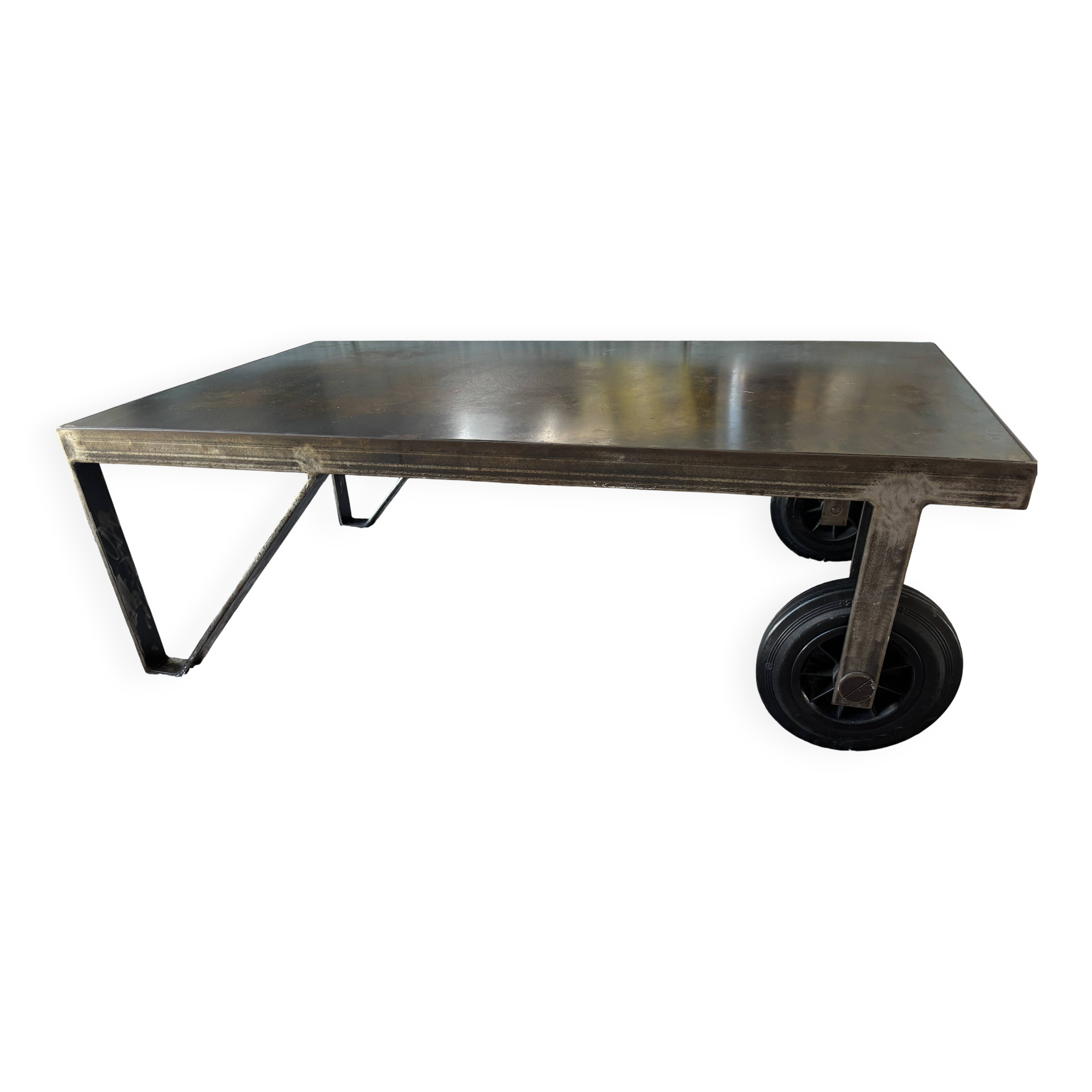 Table basse acier