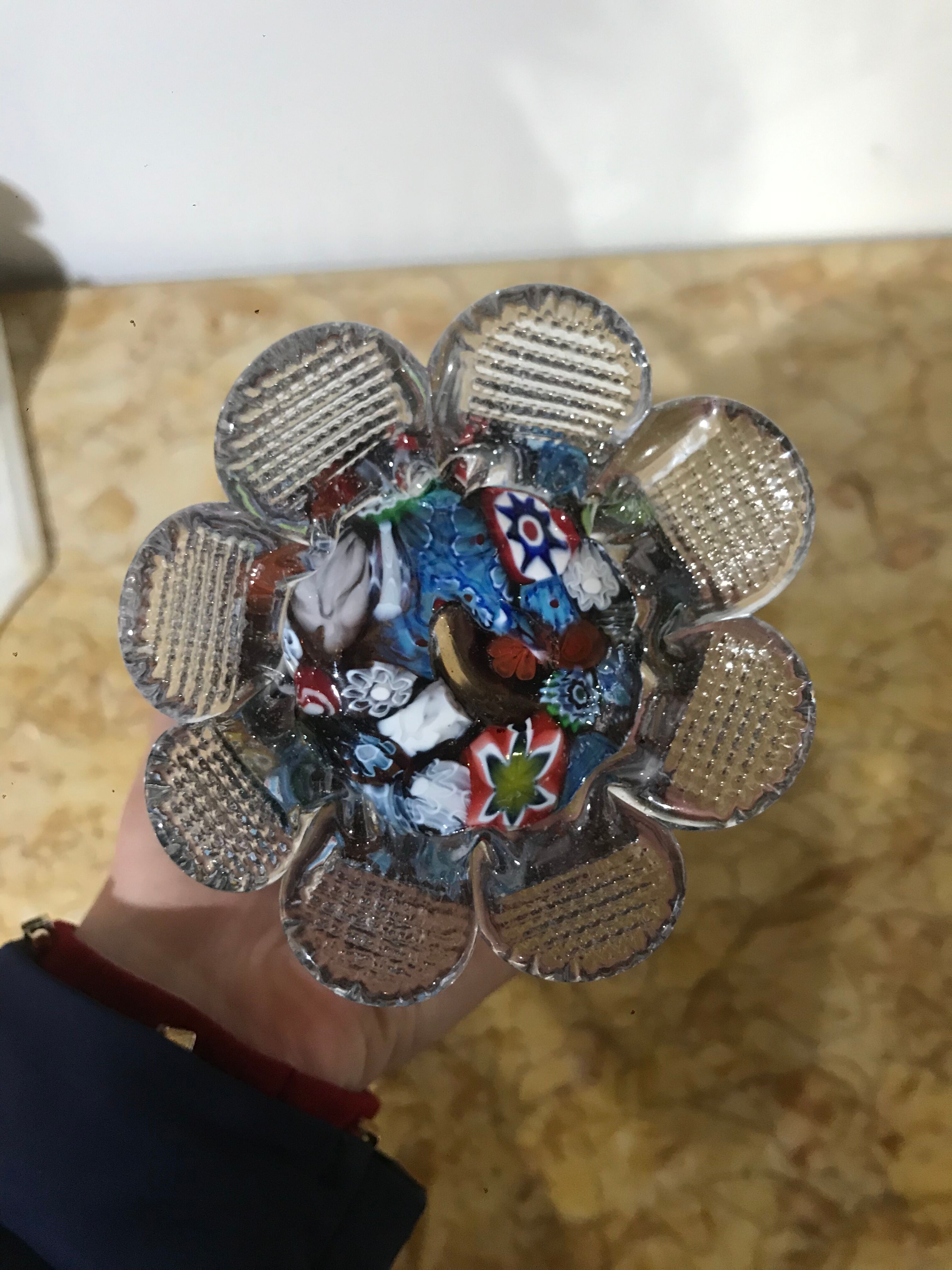 Vase en verre de Murano millefiori
