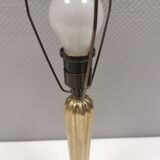Old table lamp in solid brass with a bakelite socket and shade holder.