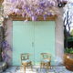 Ensemble table & chaises en rotin