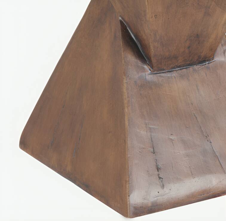 Lightweight Geometric Concrete Side Table, Modern Indoor/Outdoor Accent Table, Multifunctional Table