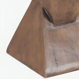 Table d’appoint en béton géométrique léger, table d’accent intérieure/extérieure moderne, table multifonctionnelle