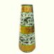 Roller vase – Vintage ceramic, speckled decor with gold highlights, perfect condition