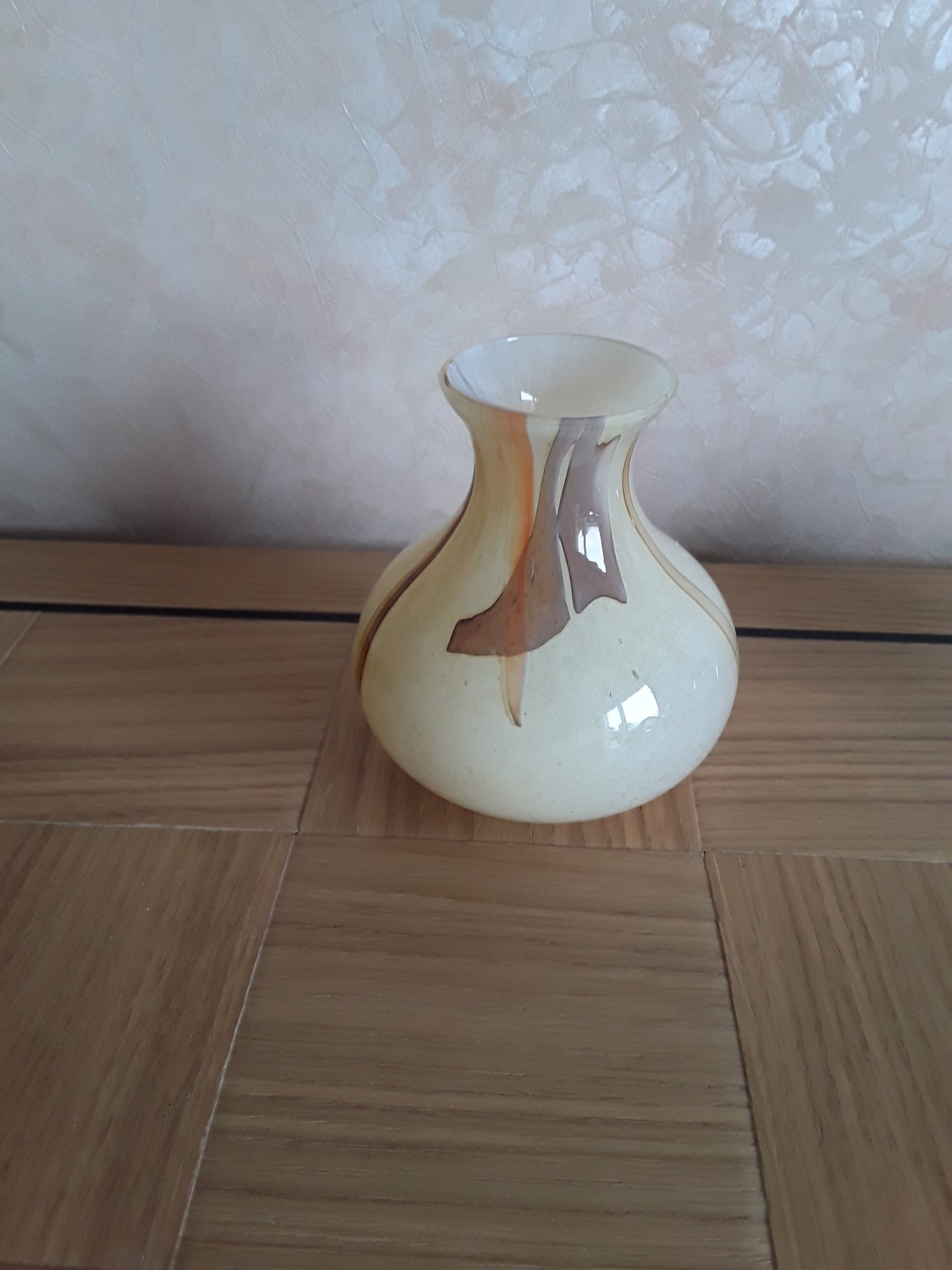 Colorful glass vase