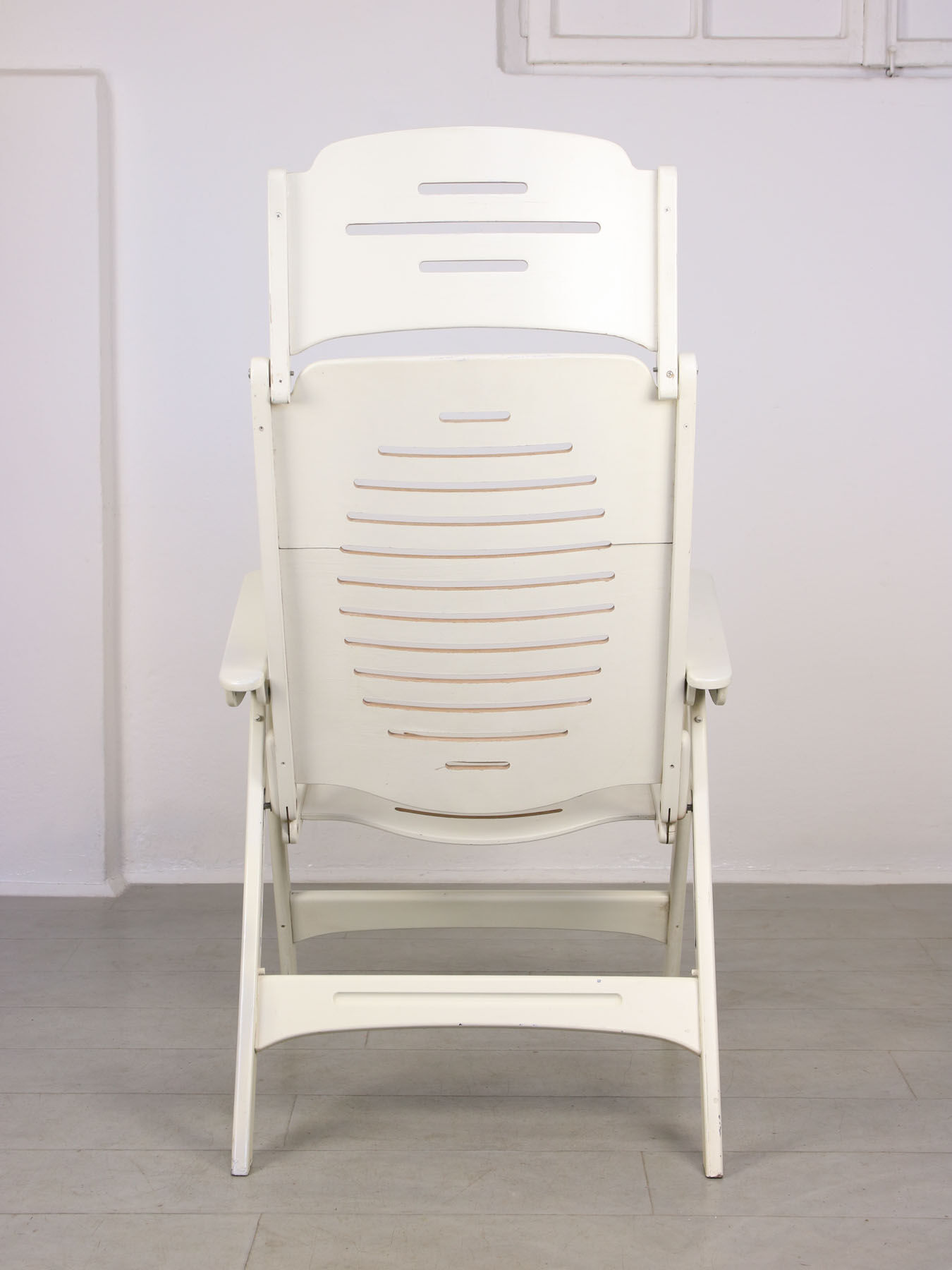 Vintage Danish Folding Armchair with 5 Positions