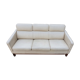 Canape ekornes design scandinave cuir blanc