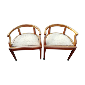 Lot 2 desk chairs marked low back