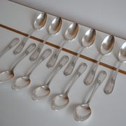 12 tablespoons metal argente orfevre frionnet francois