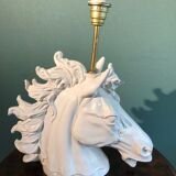 Ceramic lamp horse head 70s